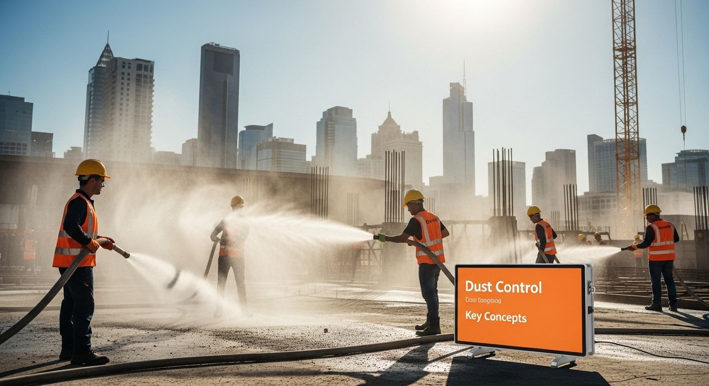 construction dust control site