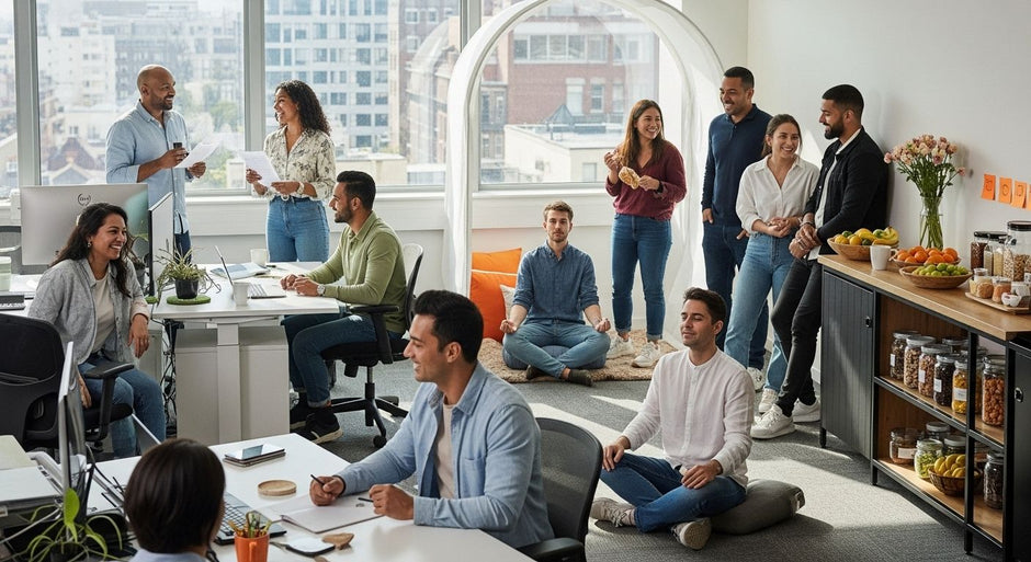 employee wellbeing, workplace wellness, teamwork