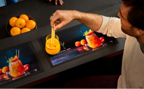 Brandmark Counter mat with drink