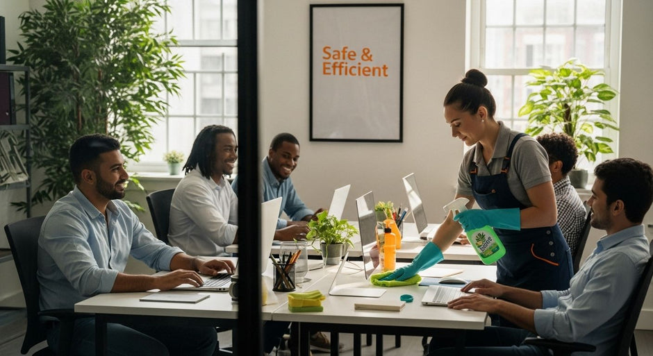 green cleaning workspaces