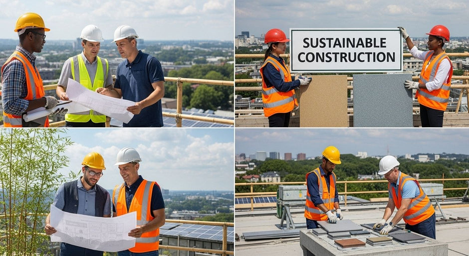 sustainable construction material site