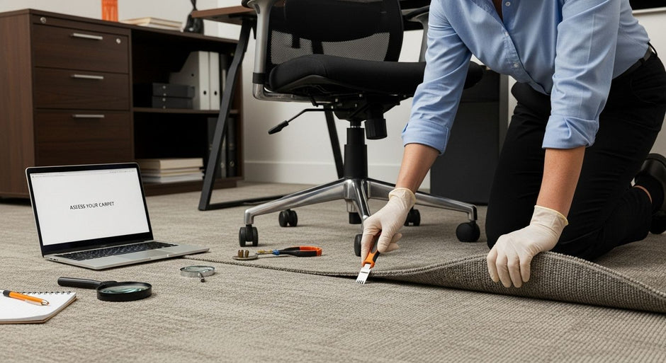 carpet assessment office chair