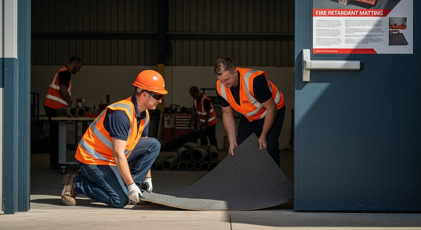fire retardant matting workplace