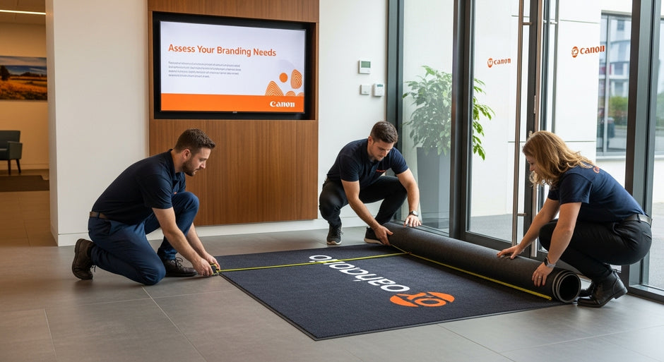 branded mats business entrance