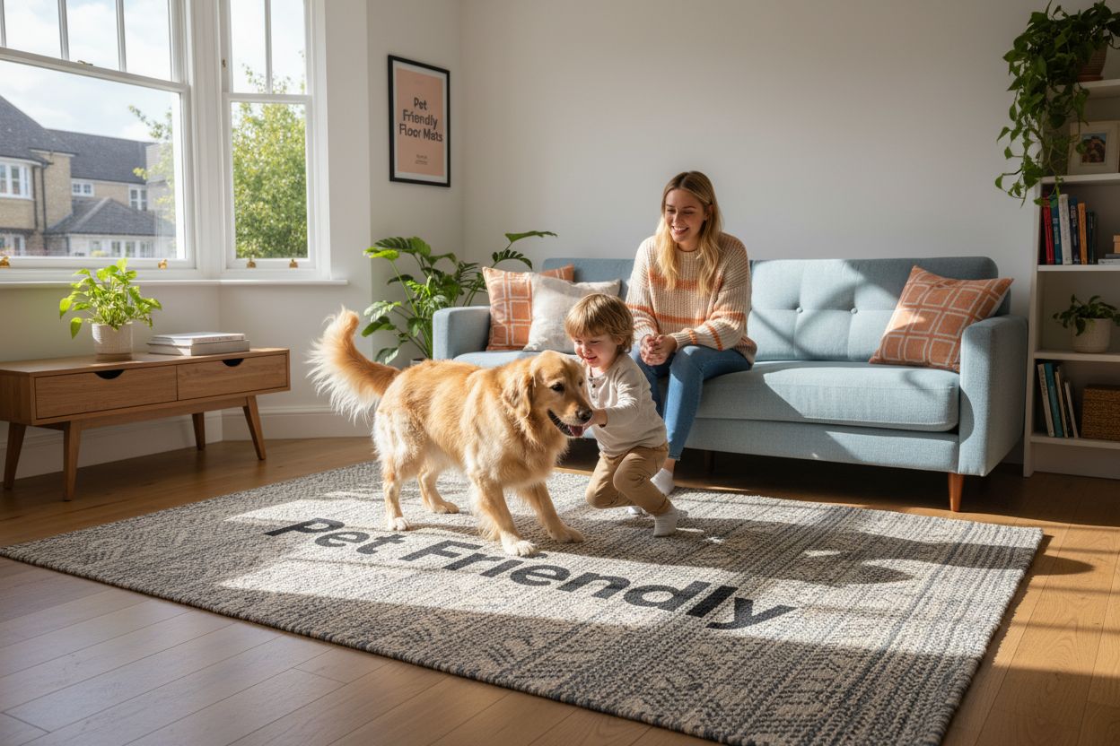 pet friendly floor mats living room