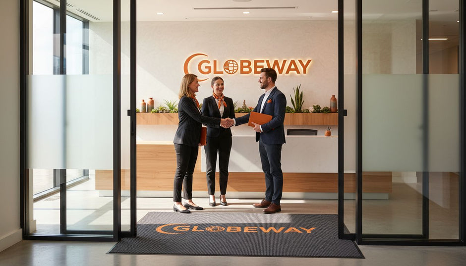 branded office door mat