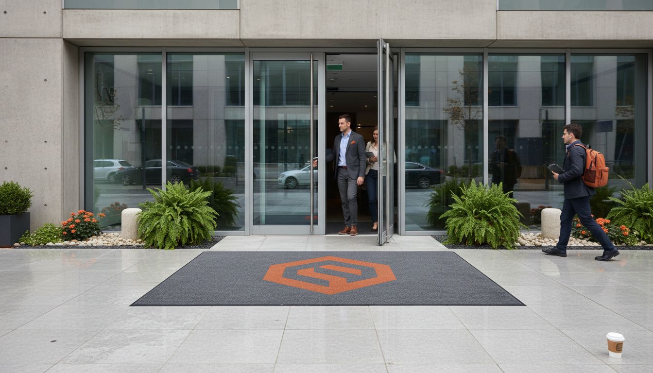 custom logo outdoor mat