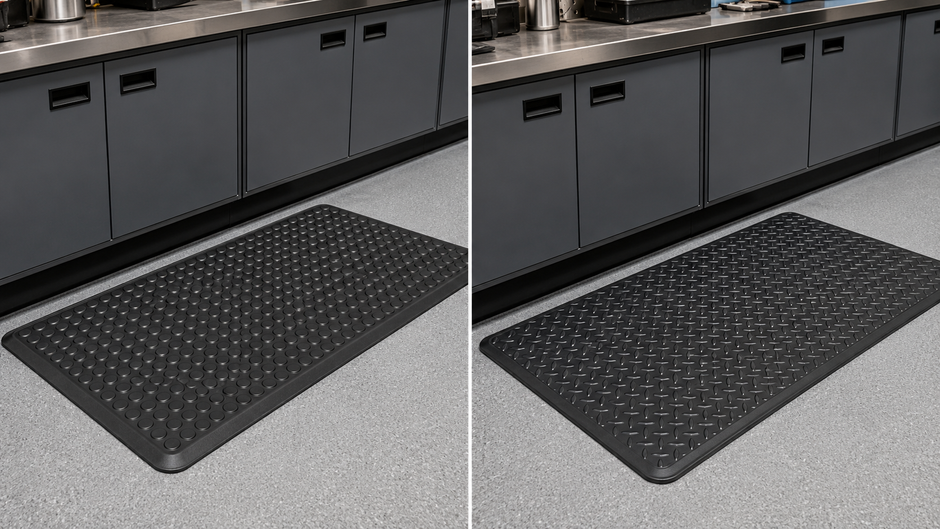 Bubblemat vs Diamond Plate SpongeCote 415: Which Anti-Fatigue Mat Should You Choose?