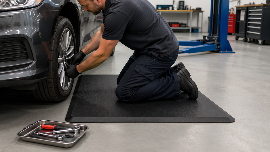 Kneeling Down at Work? Protect Your Knees with the Right Rubber Mats