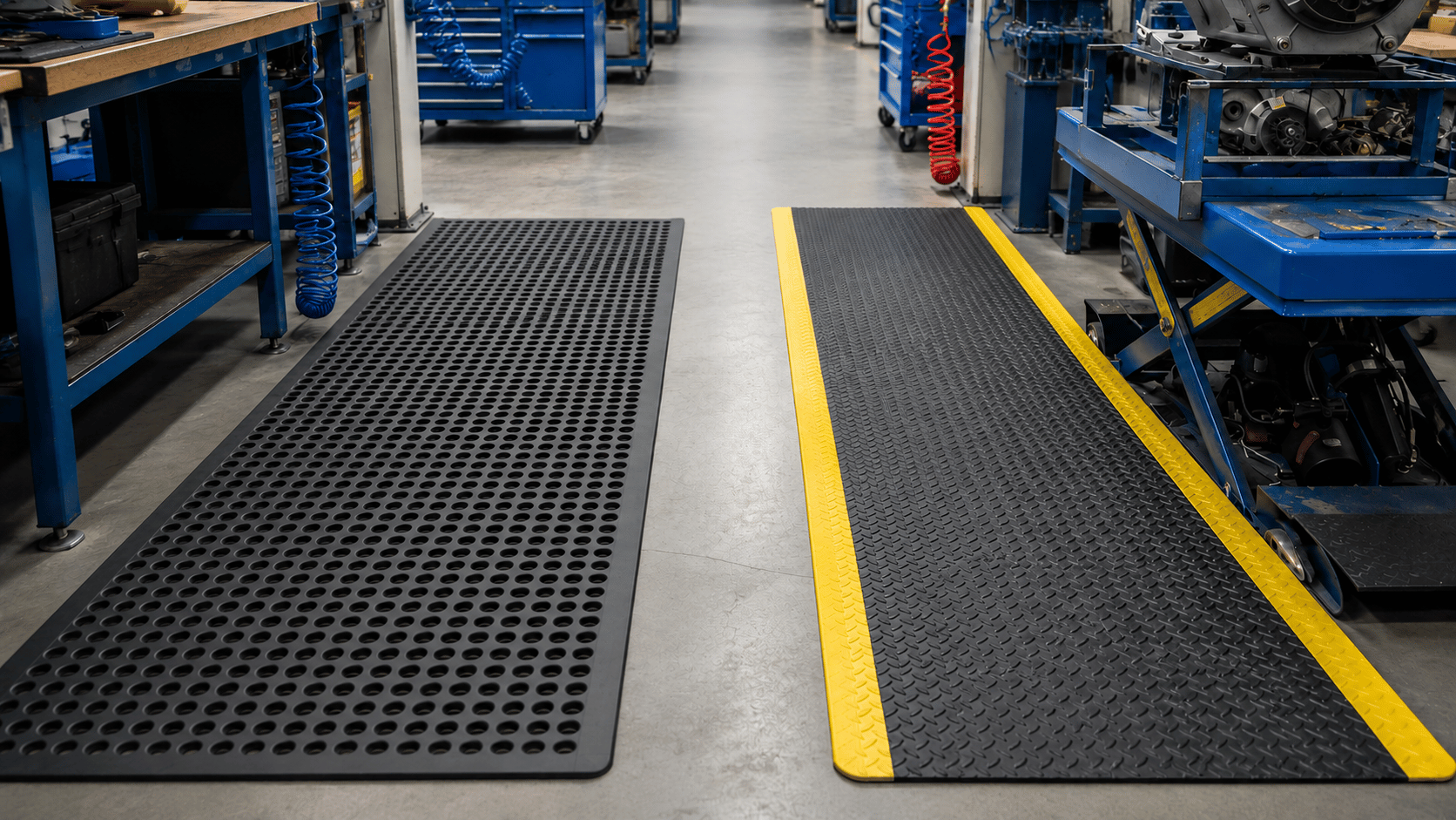 Deckplate vs Heavy-Duty Anti Slip Comfort Mat: Which Industrial Anti-Fatigue Mat Should You Choose?