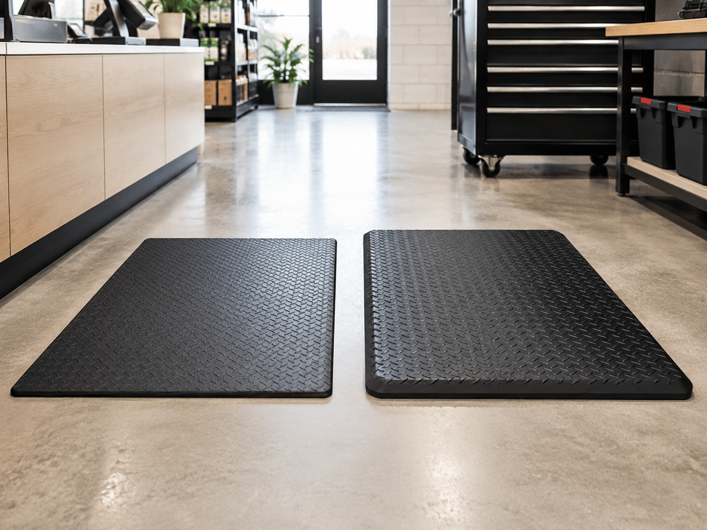 Orthomat Diamond vs Deckplate: Which Dry Area Anti-Fatigue Mat Should You Choose?