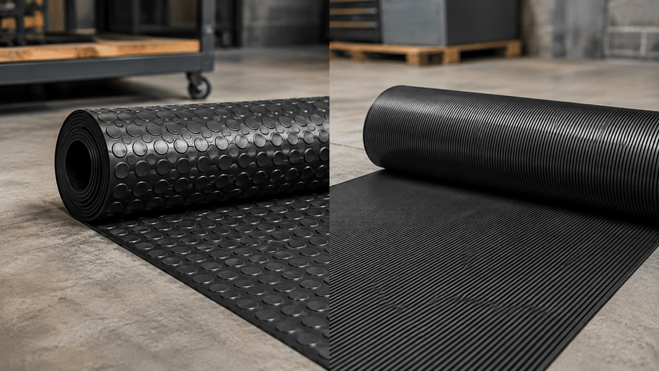 Ribbed Rubber vs Penny Rubber: Which Rubber Roll Matting Should You Choose?