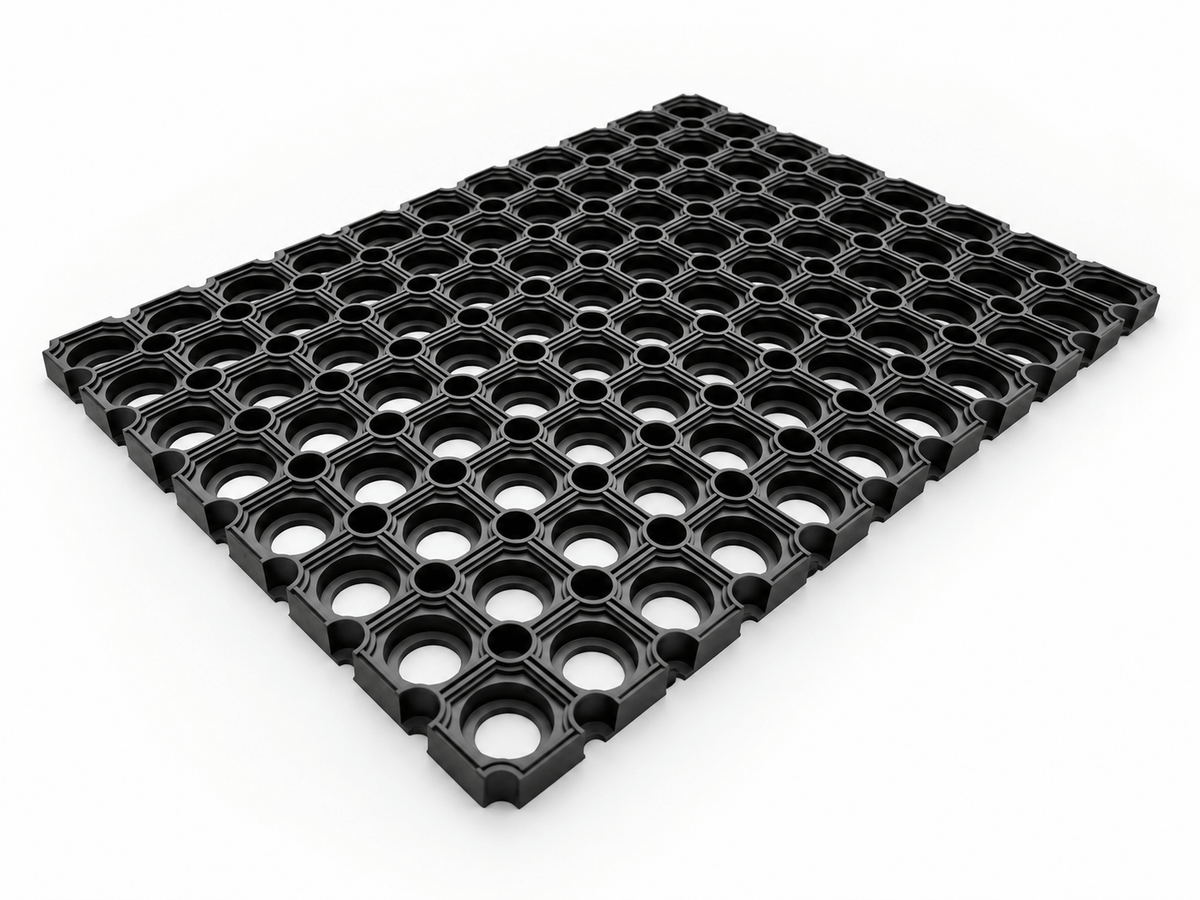 Ringmat Honeycomb Rubber Mat: Heavy-Duty Grip, Drainage and Dirt Control