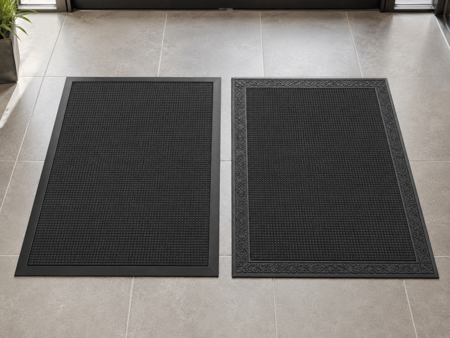 Waterhog Classic Fashion Border vs Rubber Border: Which Entrance Mat Should You Choose?
