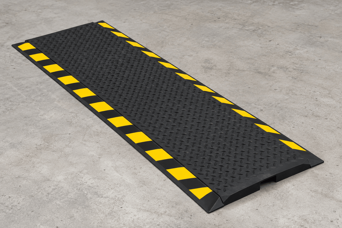 Secure Rubber Cable Mat: A Safer Way to Manage Loose Cables and Reduce Trip Hazards