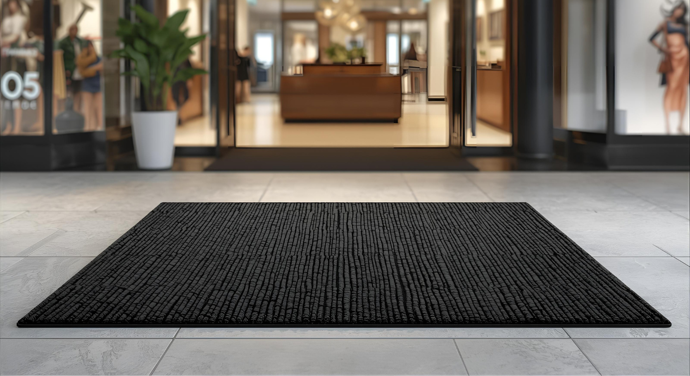 Premium Black Coir Doormat (17mm Cut-to-Length)