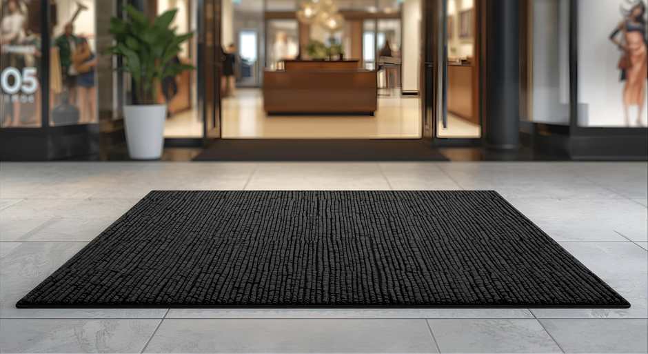 Premium Black Coir Doormat (17mm Cut-to-Length)