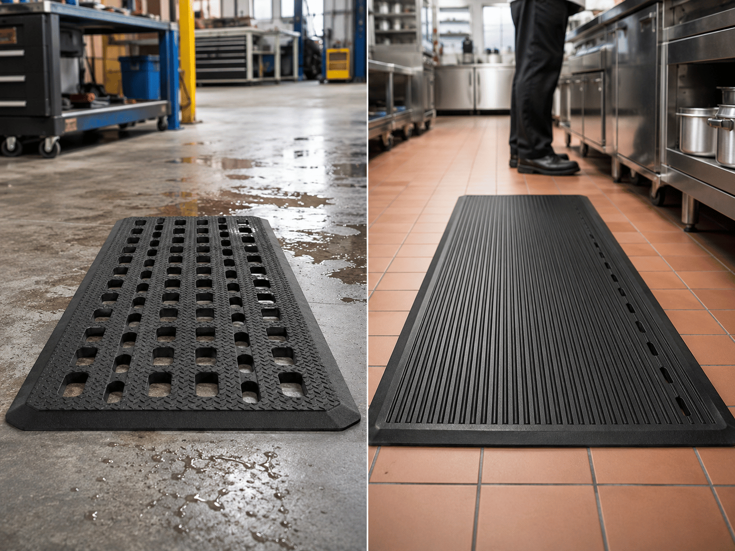 Utility Anti-Slip vs Anti-Microbial Comfort: Which Wet Area Rubber Mat Should You Choose?
