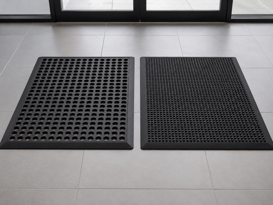 Value Rubber Scraper Mat Solid vs with Holes: Which Rubber Mat Should You Choose?