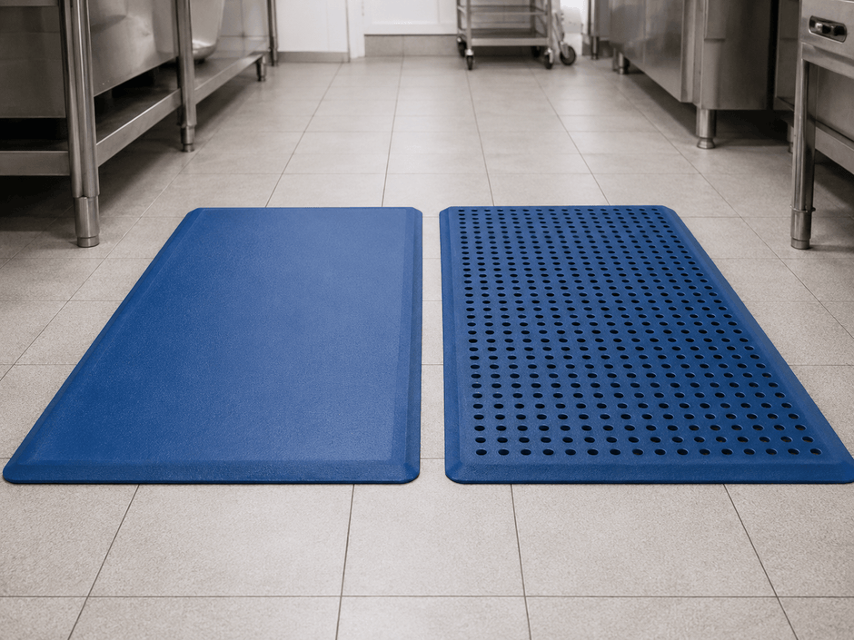 Hygimat Solid vs Hygimat with Holes: Which Hygienic Anti-Fatigue Mat Should You Choose?