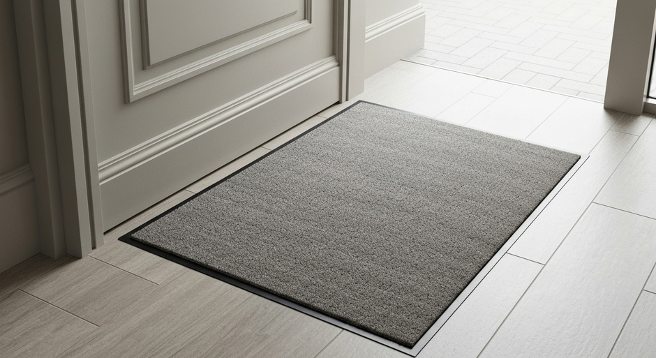 Premium Mid Grey Coir Doormat (17mm Cut-to-Length)