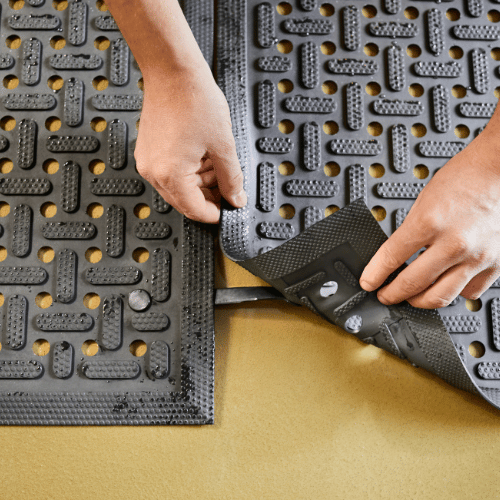 Anti-Microbial Comfort Rubber Mat for hygienic wet workstations and kitchens