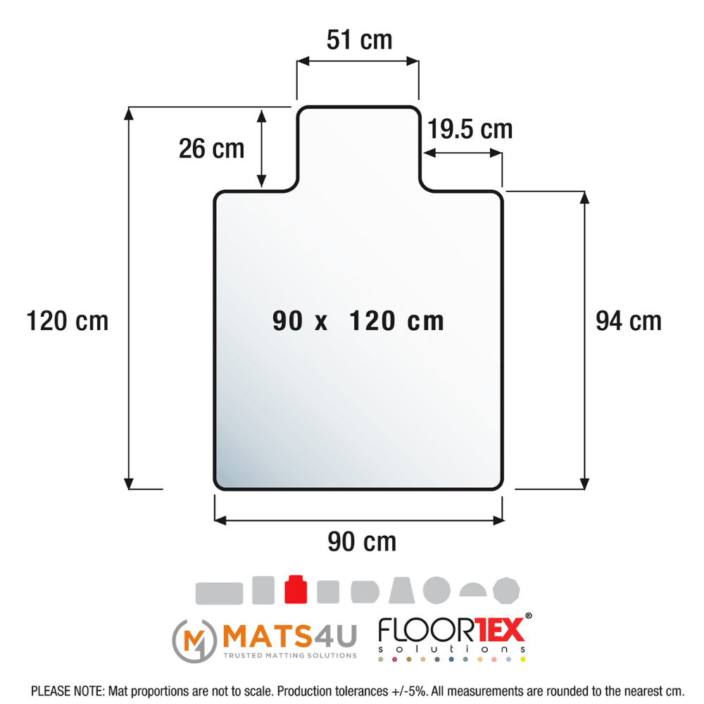 Cleartex Advantagemat Chair Mat with Lip