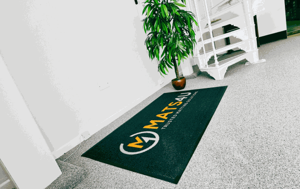 Heavy Duty Logo Mat for indoor branded commercial entrances