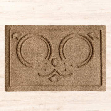 WaterHog Puppy Bowl Mat in a home setting