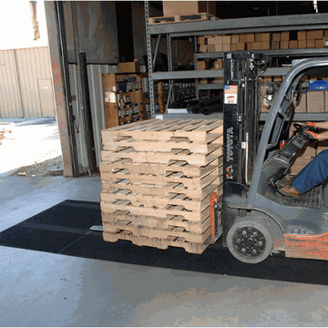 Waterhog Eco Forklift Mat in BlackSmoke colour
