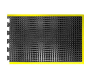 Bubblemat Safety Anti Fatigue Mat - Yellow Border