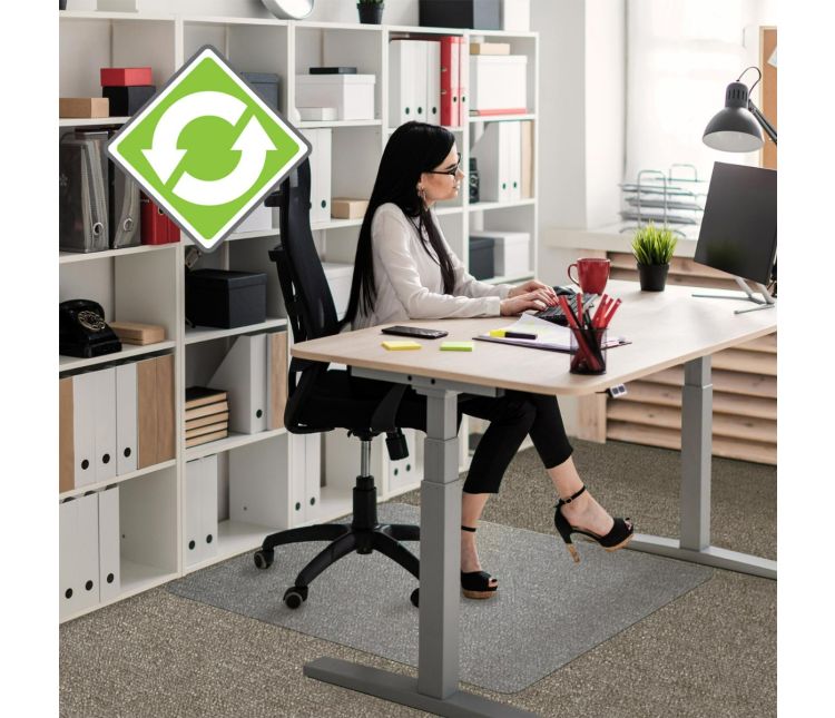 Cleartex Enhanced Polymer Rectangular Chair Mat