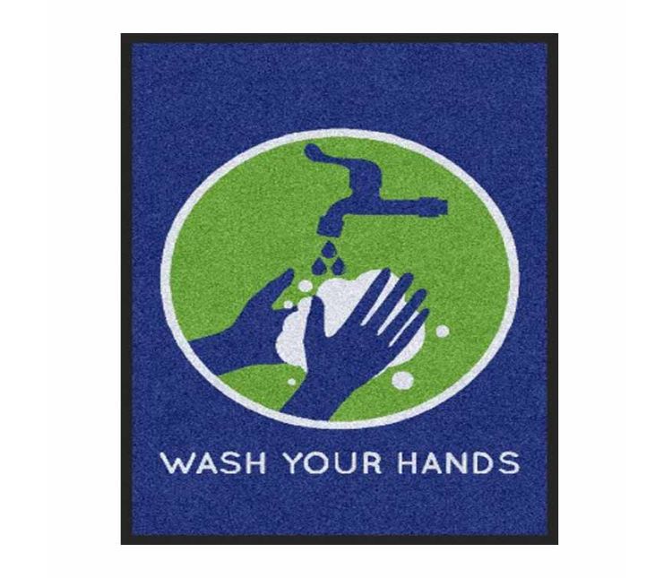 Wash Your Hands Message Mat