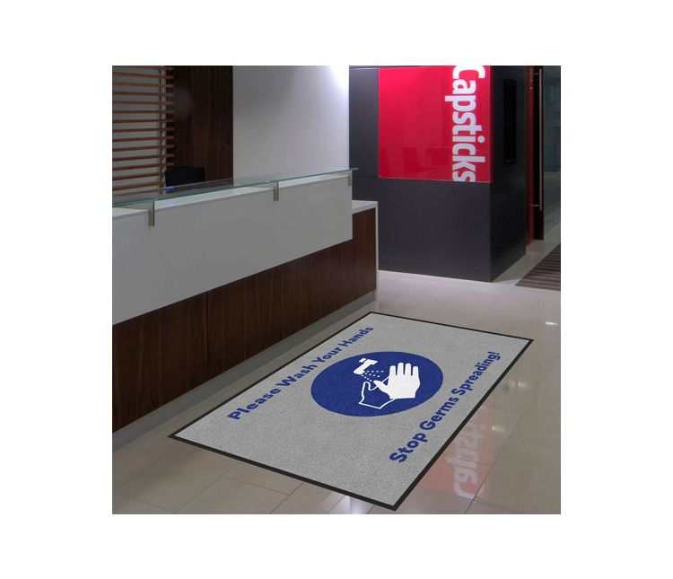 Wash Your Hands Logo Mat