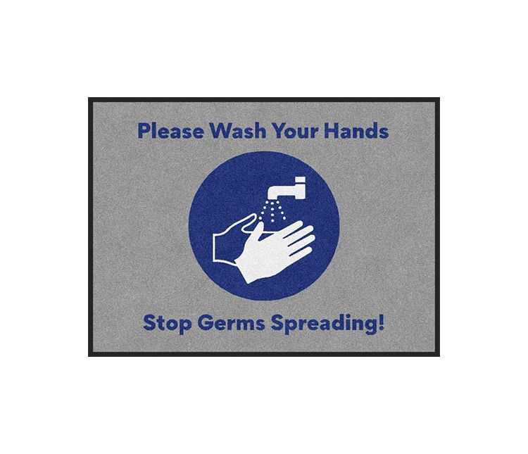 Wash Your Hands Logo Mat