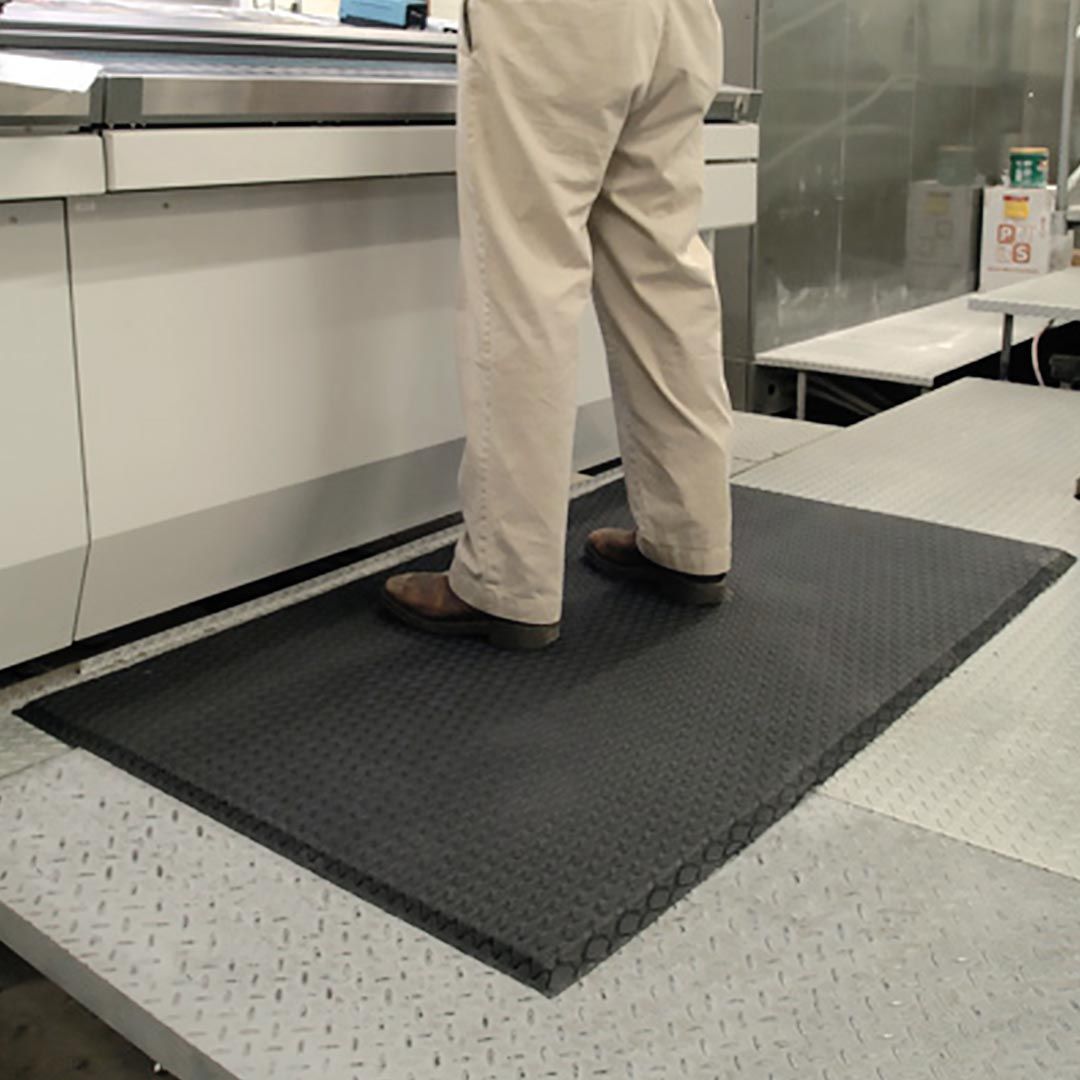 Anti-Fatigue Cushion Station Indoor Floor Mat With Holes Signs